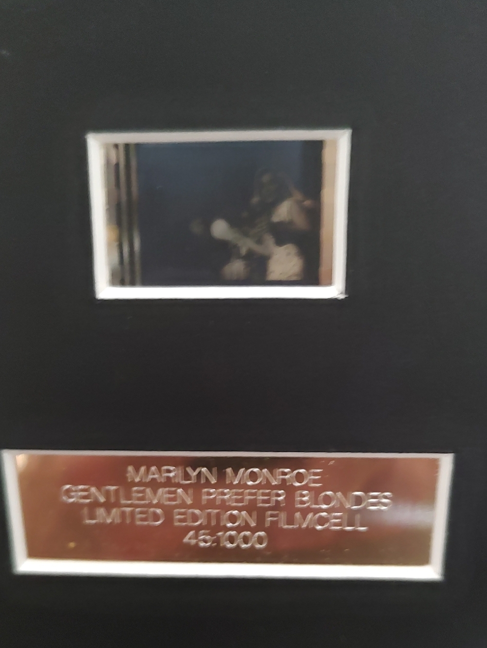 Marilyn Monroe Framed Film Cell Display - Black & Silver - Picture 2 of 5